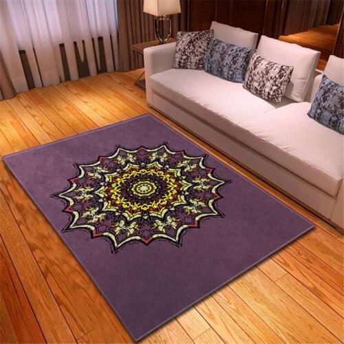 The latest Bohemian fashion living room carpet bedroom bedside table carpet soft flannel non slip large home decoration livingr6