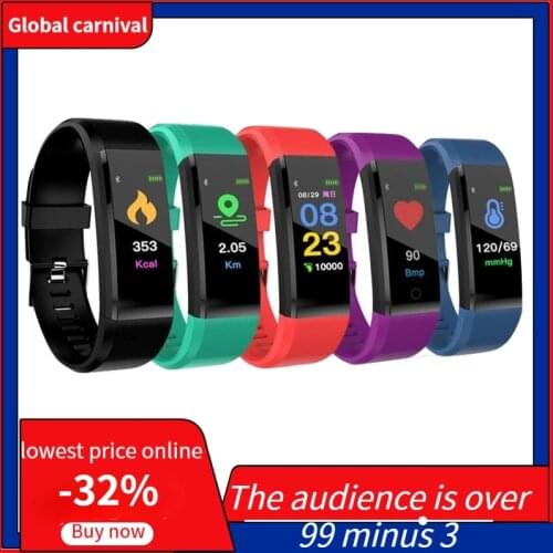 Hot New Smart Sports Watch Blood Pressure Heart Rate Monitor Womens Watches Multi-Function Waterproof Digital Wristwatches