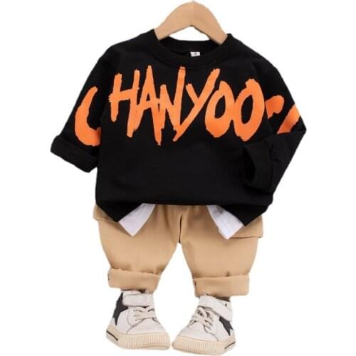 New Spring Autumn Baby Boys Clothes Suit Fashion Children T-Shirt Pants 2Pcs/Sets Toddler Casual Girls Clothing Kids Tracksuits