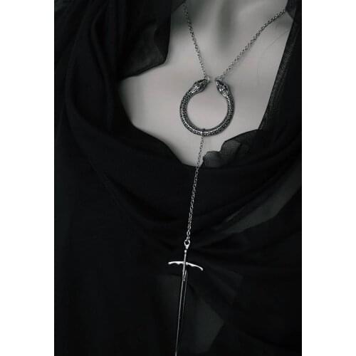 Serpentes Necklace/Goddess Choker,Goth/Punk/Metal Snake Choker/witchstyle Witches Wicca Serpentes Hecate jewelry
