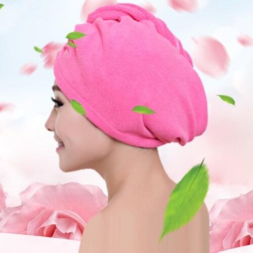 Swimming Towel Rapid Drying Hair Hat Absorbent Towel Cap Turban Wrap Soft Shower Hat triangle Shower Cap Fast Dry Hair Towel