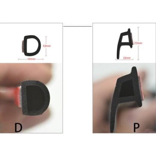 4Meter P D Z Type 3M Car Door Rubber Seal Sound Insulation , Car Door Sealing Strip Weatherstrip Edge Trim Noise Insulation