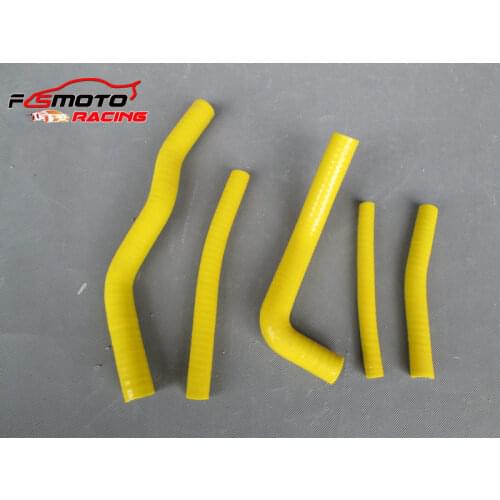 New Yellow Silicone Radiator Hose For 1996-2000 SUZUKI RM125 RM 125 1999 1998 1997 1996