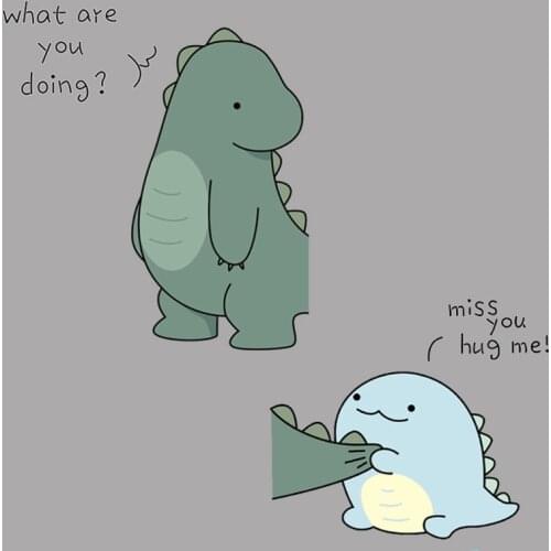 Iron on Cute Animal Kawaii Dinosaur Patch for Clothing Heat Transfers Applications T-shirt Heat Transfers Appliques Stickers