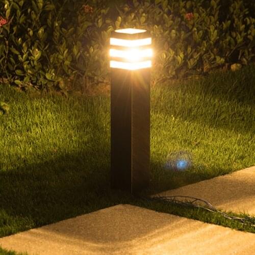 E27 Outdoor Waterproof Garden Lawn Light Villa Stand Post Lawn Bollard Lamp Outdoor Landscape Pathway Patio Pillar Lawn Light