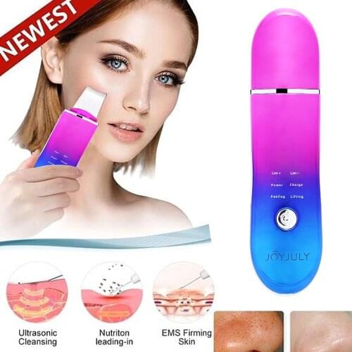 Ultrasonic Facial Skin Scrubber Deep Cleansing Acne Blackhead Remover Peeling Shovel Pore Cleaner Face Scrubber Skin Clean Care