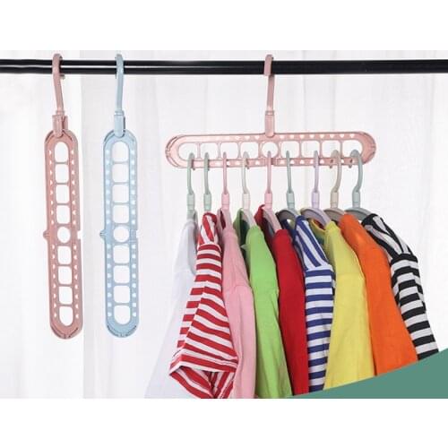 Storage Clothes Hanger Drying Rack Plastic Scarf Clothes Hangers Storage Racks Wardrobe Storage Hanger Clothes Pin Home Tool