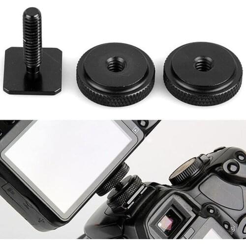 1/4" Hot Shoe Adapter Mount Screw with Double Layer to Flash Hotshoe Adapter Holder Mount Photo Studio Accessories New Arrival