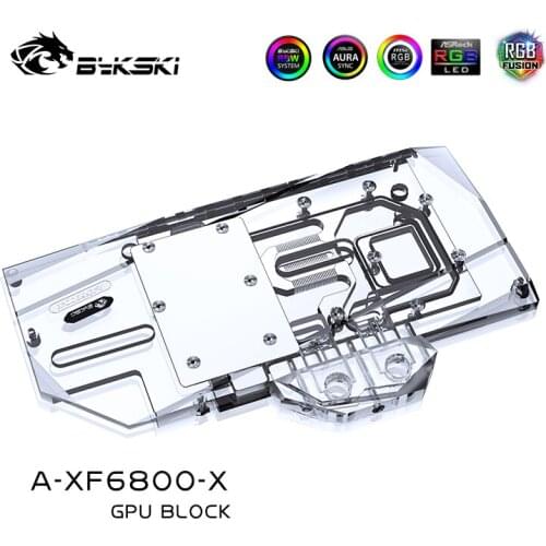 Bykski PC water cooling GPU cooler video card Water Block for GALAX GeForce RTX 3090 HOF EXTREME A-XF6800-X