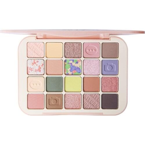 XIYUAN Oil Painting Eyeshadow Palette Summer Field 20 Colors Eye Shadow Pallete California Sunset Pearl Matte Eye Shadow
