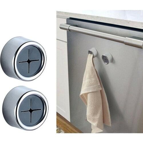 1Pcs Creative Hook Towel Holder Grip Hook Chrome Self Adhesive Kitchen Cloth Clip Wall Kitchen Bath Door Hooks