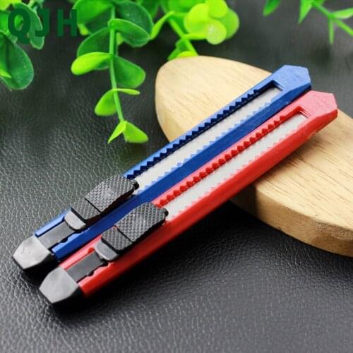 2pcs/bag Stainless Steel Mini Utility Knife small paper cutter DIY Leather Craft Tools Student Stationery Delivery Color Random
