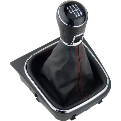 7 Speed Gear Shift Knob Gaiter Boot Shift Lever Cover For Volkswagen Jetta Golf EOS Scirocco Manual Transmission Shifter
