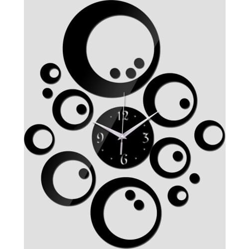 2019 new hot sale special offer Acrylic wall Quartz clock modern design luxury mirror 3d crystal watches clocks