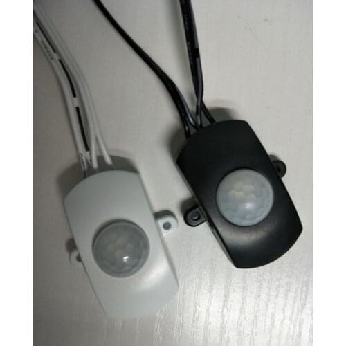 Black White LED Strip Automatic DC 5-24 5A PIR Body Infrared Motion Detector Small Sensor Switch for DIY