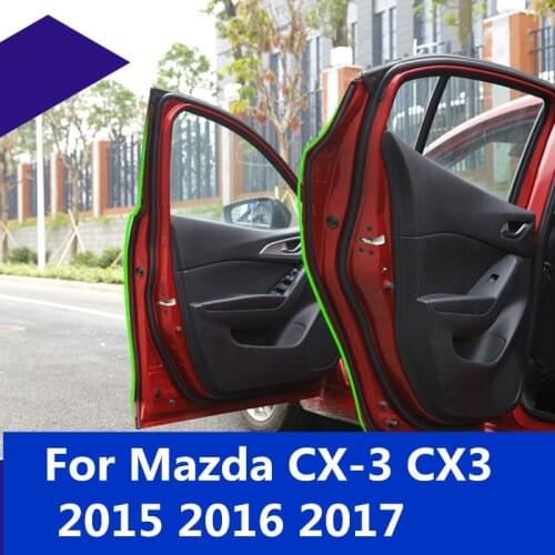 For Mazda CX-3 CX3 2015-2018 Car Rubber Seal Sound Insulation Weatherstrip Edge Trim Noise Insulation Car Door Sealing Strip