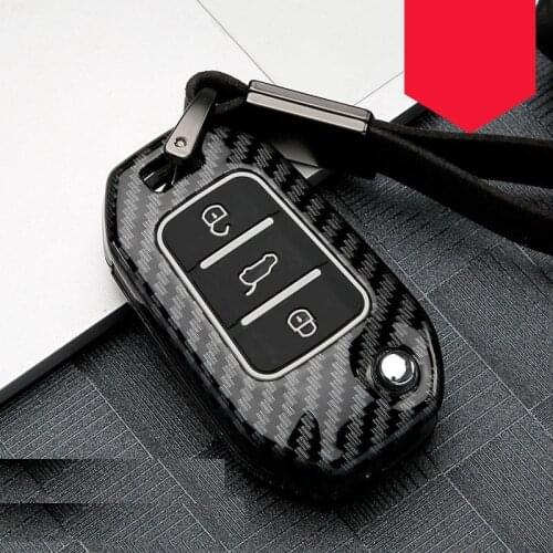 Carbon Alloy Car Remote Key Case Cover For Peugeot 208 308 508 3008 5008 for Citroen C4 Picasso DS3 DS4 DS5 DS6 Keychain Bag
