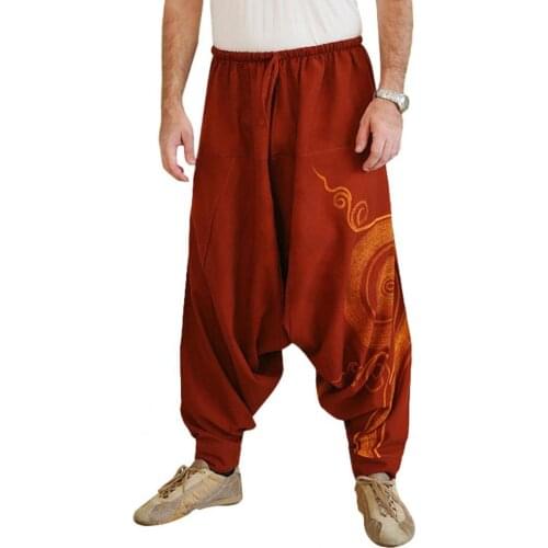Men Pants Loose Fit Stylish Nylon Men Harem Pants for Party Mens Sports Sweatpants Jogging Pants Cotton Tracksuit Bodybuilding