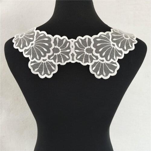 Fashion Exquisite Lace Collar Sewing Applique Embroidery Neckline DIY Lace U-shaped Fabric Decoration Clothing Craft Accessories