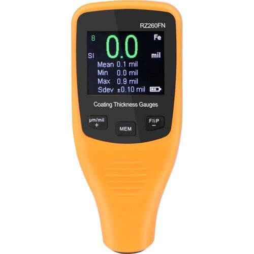 Brand Digital Coating Thickness Gauge Car Automotive Paint Meter 50mil 1250um Fe&NFe Mini Coating Thickness Width Gauge Tools