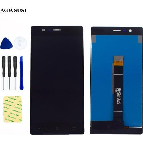 For Nokia 3 N3 TA-1020 TA-1028 TA-1032 Full Sensor Touch Screen Digitizer Glass + LCD Display Panel Monitor Module Assembly