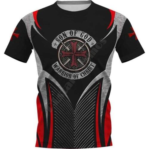 Knight Templar Warrior 3D Printed t shirts women for men Summer Casual Tees Short Sleeve T-shirts Short Sleeve Drop Shipping 07