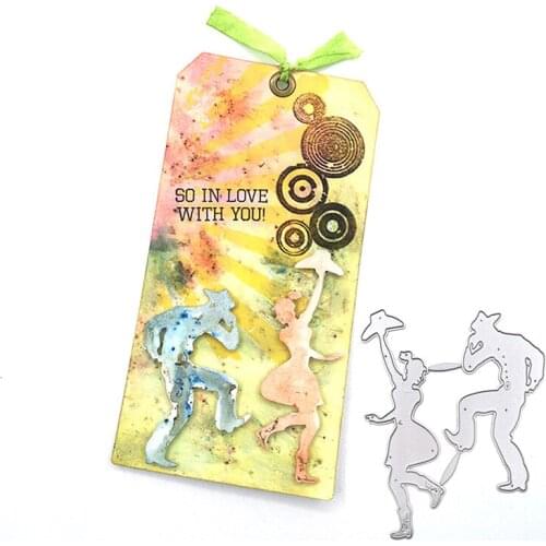 Julyarts Dance For Two People Cutting Dies 2021 Diy Craft For DIY Scrapbooking Album Embossing Paper Cards Decorative Crafts