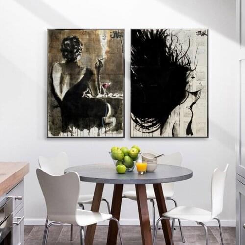 World Famous Oil Posters Abstract Lady Wall Art Canvas Painting Prints Picture Nordic for Gallry House Home Decor Cuadros