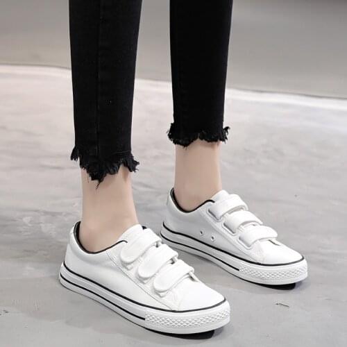 Women Sneakers Black White Platform Bottom Woman Flats Canvas Fabric Vulcanized Shoes Casual Students Sports Shoes 2021