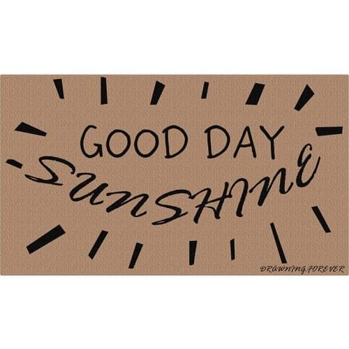 Good Day Summer Rubber Front Doormat for Entrance Door Funny Rug Carpet Entry Door Mats Indoor/outdoor Large Non Slip Mat 70x120