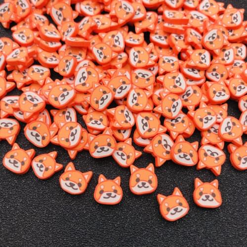 20g/Lot Hot Selling Polymer Clay Miniature Fox Dog Sprinkle, Cute Girl Slice for Crafts Making, Phone Deco, DIY Scrapbooking