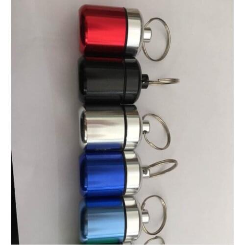 Small fat aluminum alloy bottle waterproof sealing metal aluminum can with key ring storage earplug aluminum bottle