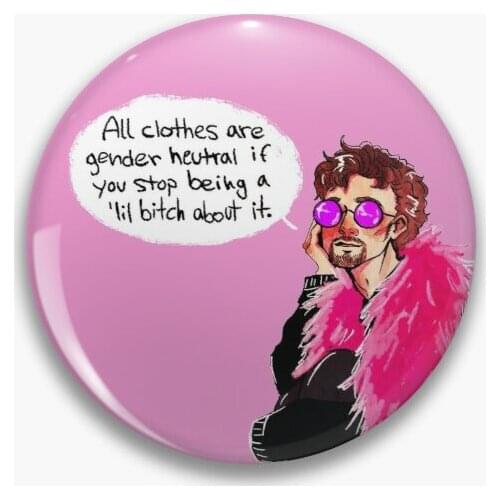 Gender Neutral Soft Button Pin Fashion Lapel Pin Hat Cute Collar Brooch Creative Decor Clothes Funny Gift Badge Cartoon Lover