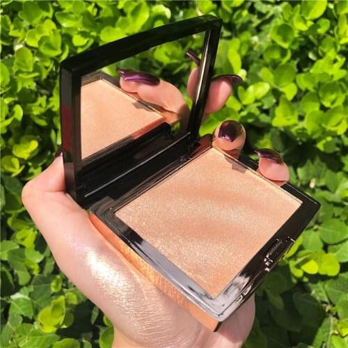 GUICAMI New Highlighter Makeup Shimmer Powder Highlighter Palette Base Illuminator Highlight Face Contour Golden Bronzer