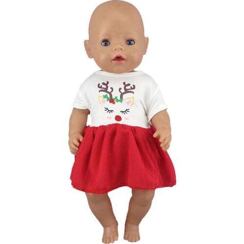 New Lovely Flower Dress Fit For 43cm Baby Doll 17 Inch Baby Doll Clothes And Accessoires