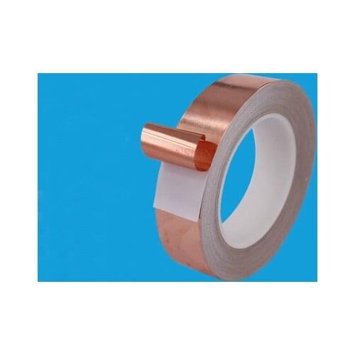 Single Conductor Copper Foil Tape Pure Copper Single Side Conductive Adhesive Anti-radiation High Temperature Resistant Tape