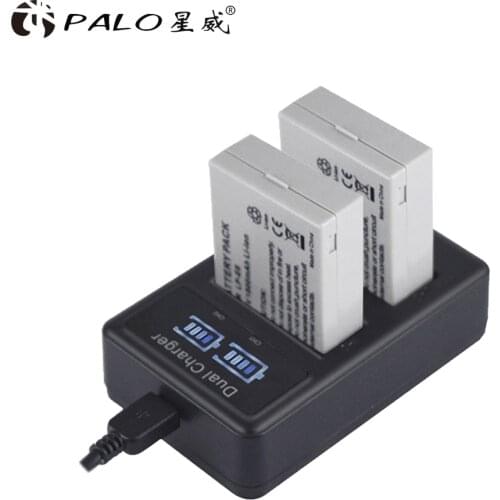 PALO LCD Display LP-E8 USB Camera Battery Charger for Canon EOS 550D 600D 650D 700D X4 X5 X6i X7i T2i T3i