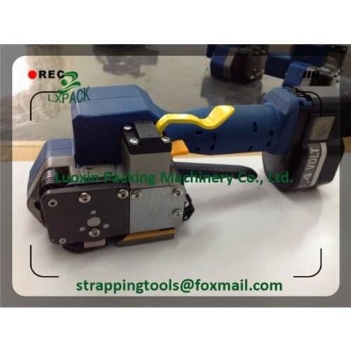 Lowest Price Battery powered hand tools Fully semi automatic tensioning welding and strap cutting with one push of a button
