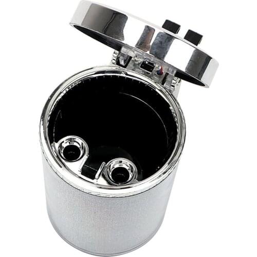 Stylish Colorful LED Light Car Air Vent Ashtray Cigarettes Ash Holder Container Change Color Lamp Electronic Ashtray With Clamp