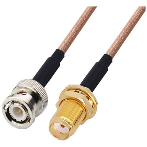1pc BNC Male To SMA Female RF Connector RG316 Pigtail Jumper Cable
