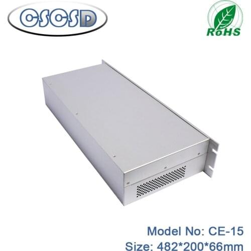 1pcs/lot 482*200*66mm CSCSD pcb slot box electrical metal box electrical distribution box aluminium pcb box