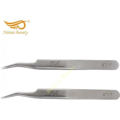 10pcs 100% Genuine Vetus ST Series Ultra Precision Stainless Tweezers for Eyelash Extension