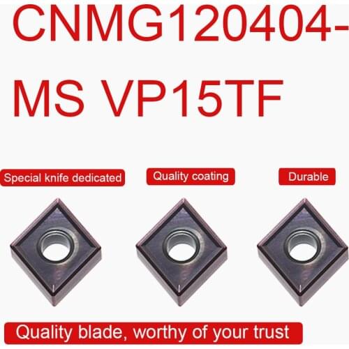 10PCS CNMG120404-MS VP15TF Carbide Inserts Machine External Turning CNMG High Quality CNC Lathe Tools