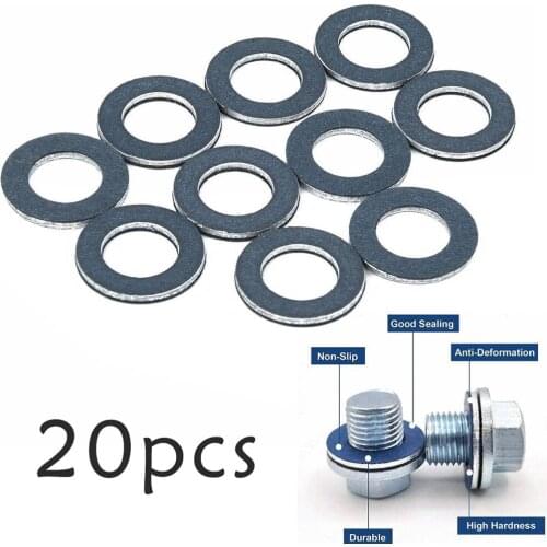 20x Washers 90430-12031 Accessories Crush Gasket M14 Standard Replacement