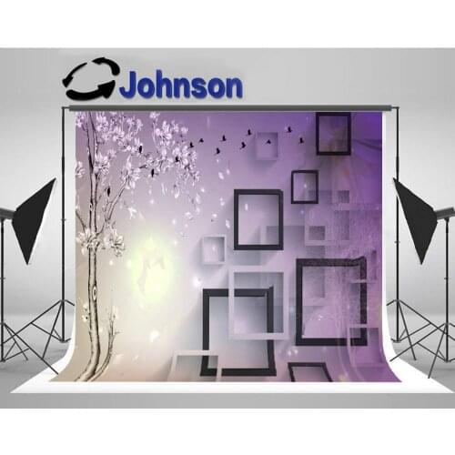 3d flower Rectangular Abstractions Frame background High quality Computer print wall backdrop