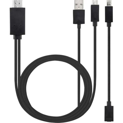 5 Pin 11 Pin 1080P MHL Micro USB to HDMI-compatible Cable Adapter Converter for Samsung S4 S5 Note 4 and other Android Phones