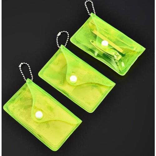 500pcs/lot PVC Packaging bag Brush Nail Cutting Button Pocket