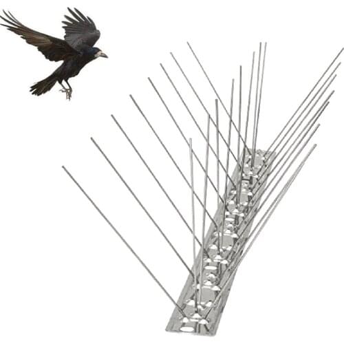 New 6pcs Bird Repeller 50cm Stainless Steel Pigeon Nails AntiBird AntiDove Spikes Pest Control Orchard Bird Catcher ingenious