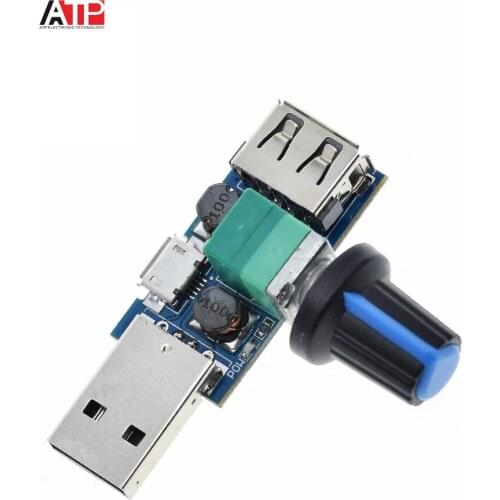 DC 4V-12V 5W XY-FS USB Fan Stepless Governor USB Fan Speed Controller Multi-Gear Auxiliary Cooling Tool