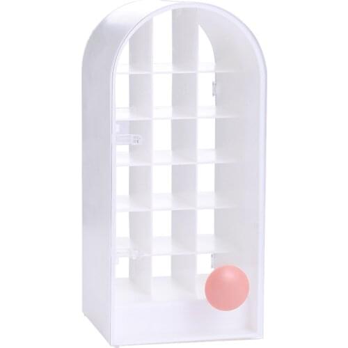 Lipstick Holder Make-Up Organizer Cosmetic Storage Box Lip Gloss Storage Rotating Display Stand Plastic Storage Box